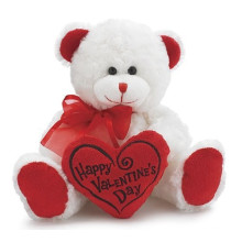 Oso de peluche con corazón rojo juguetes de peluche de San Valentín